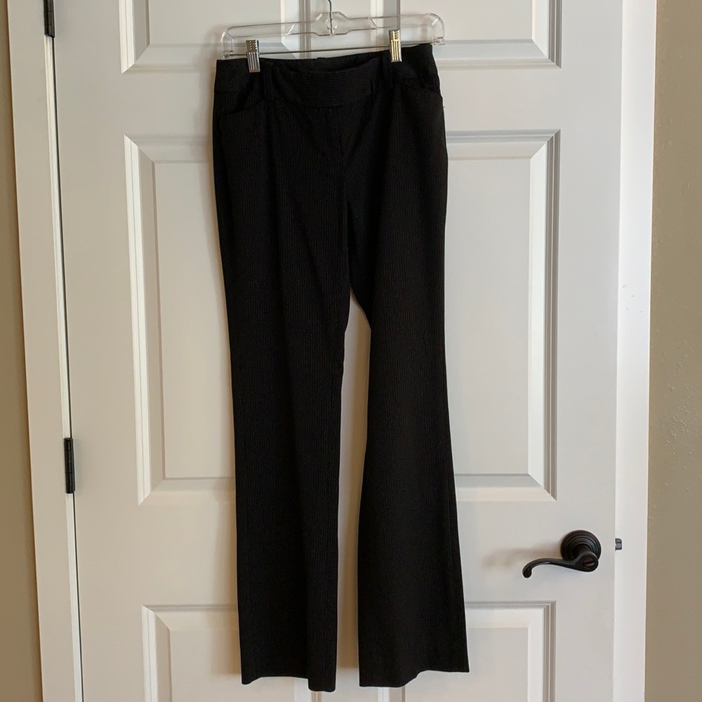 White House Black Market black pinstripe pants.